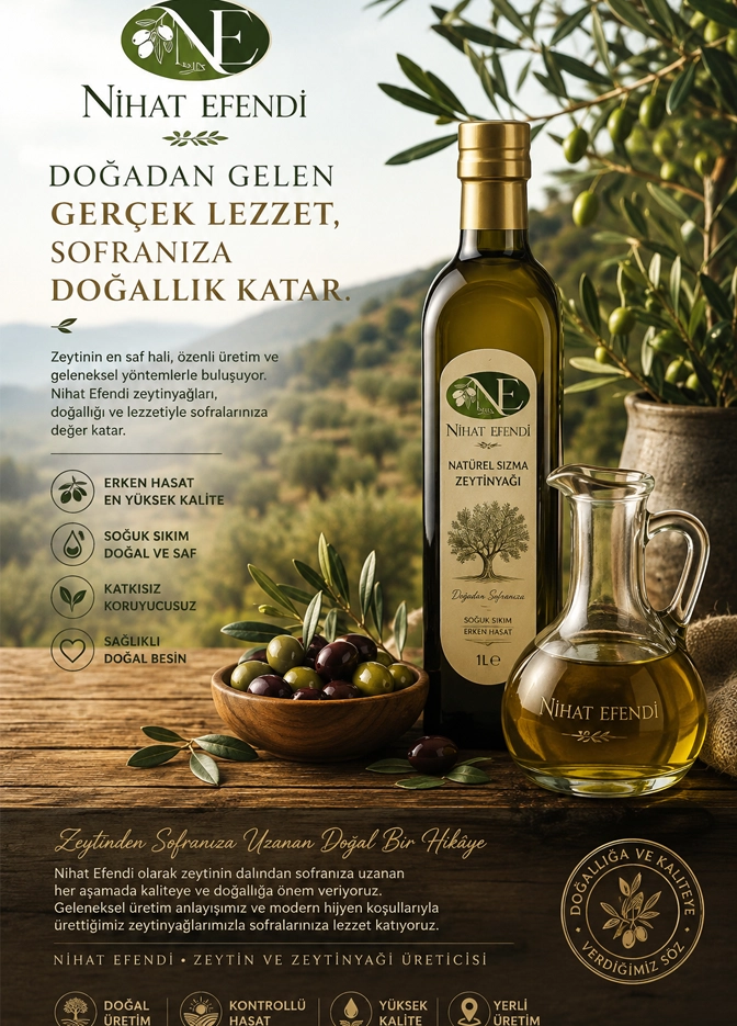 Zeytinden Sofraya Uzanan Doğal Bir Lezzet