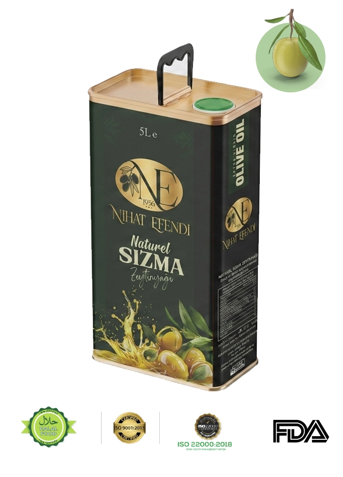 Natürel Sızma Zeytinyağı 5000 ml Teneke