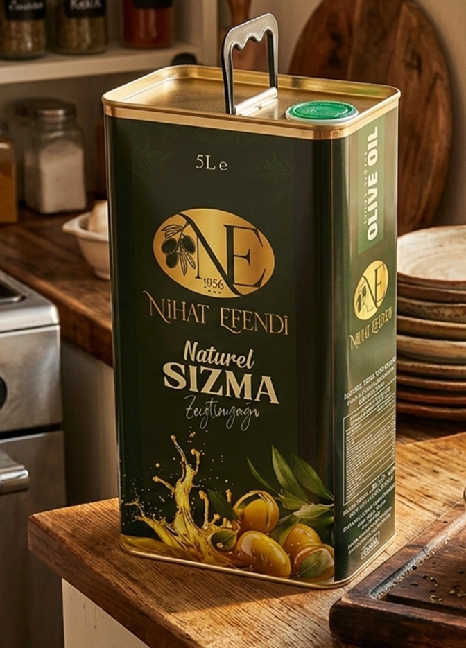 Natürel Sızma Zeytinyağı 5000 ml Teneke