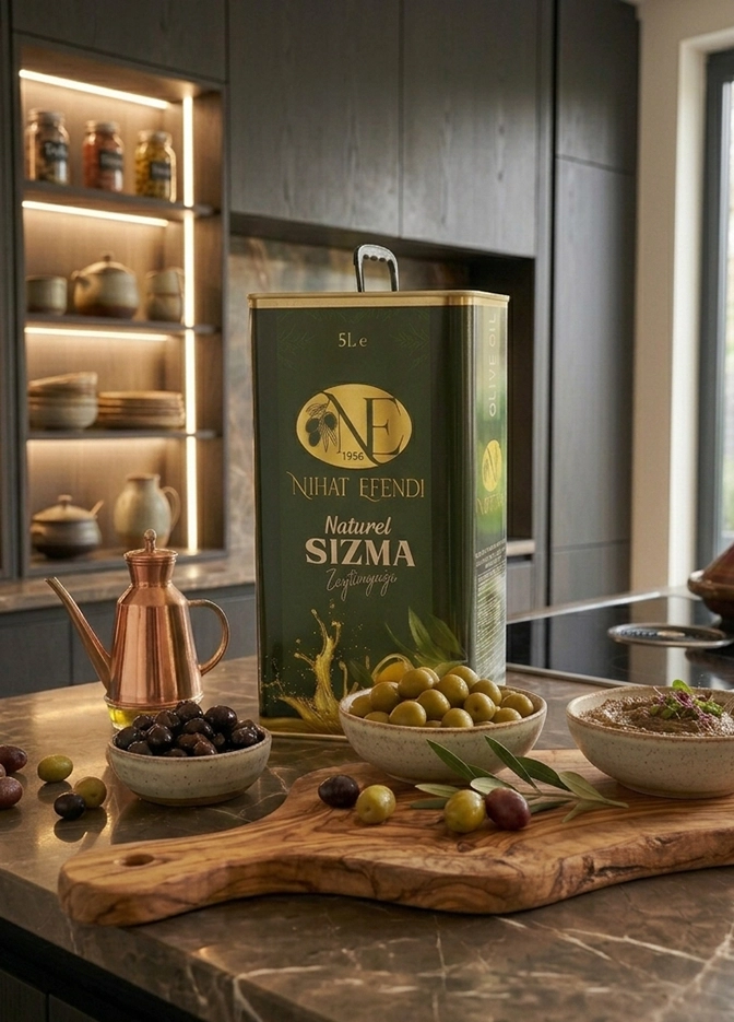 Natürel Sızma Zeytinyağı 5000 ml Teneke